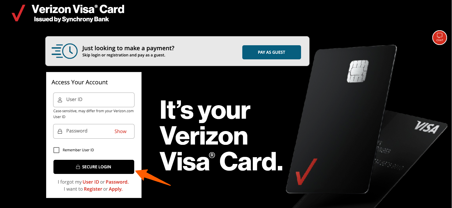 Verizon Credit Card Login